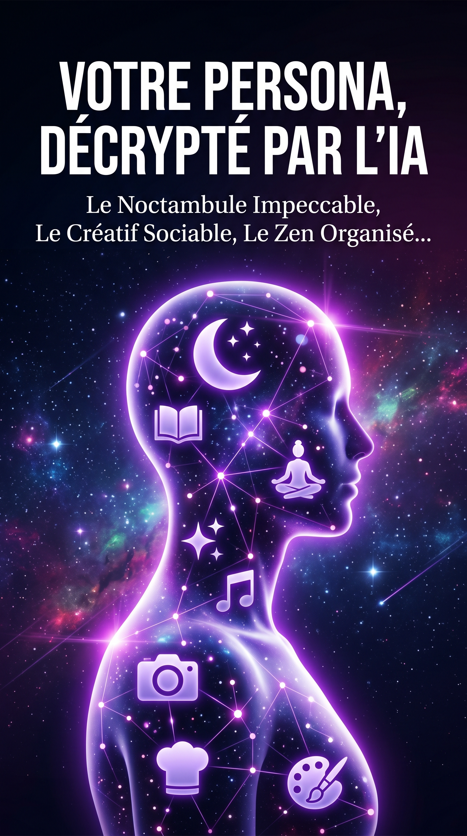 Silhouette lumineuse — Votre persona décrypté par l'IA MatchColoc